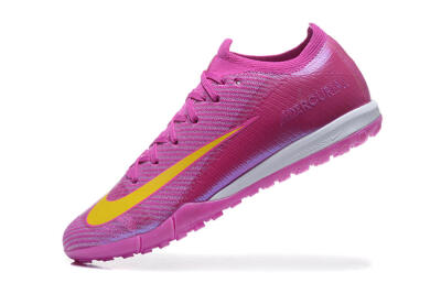 Nike Air Zoom Mercurial Vapor 16 Elite TF Low-Tops Football Shoes - Pink/Yellow/White