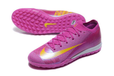 Nike Air Zoom Mercurial Vapor 16 Elite TF Low-Tops Football Shoes - Pink/Yellow/White