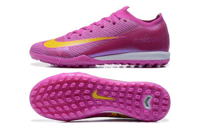 Nike Air Zoom Mercurial Vapor 16 Elite TF Low-Tops Football Shoes - Pink/Yellow/White