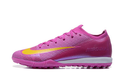 Nike Air Zoom Mercurial Vapor 16 Elite TF Low-Tops Football Shoes - Pink/Yellow/White