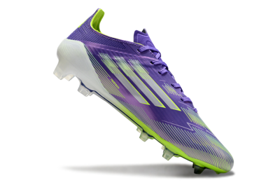 Adidas F50 Elite FG Low-Tops Football Boots - Purple/Yellow/Blue