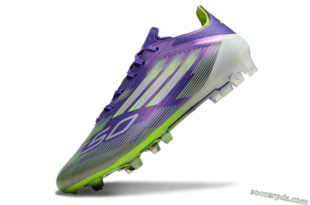 Adidas F50 Elite FG Low-Tops Football Boots - Purple/Yellow/Blue 5