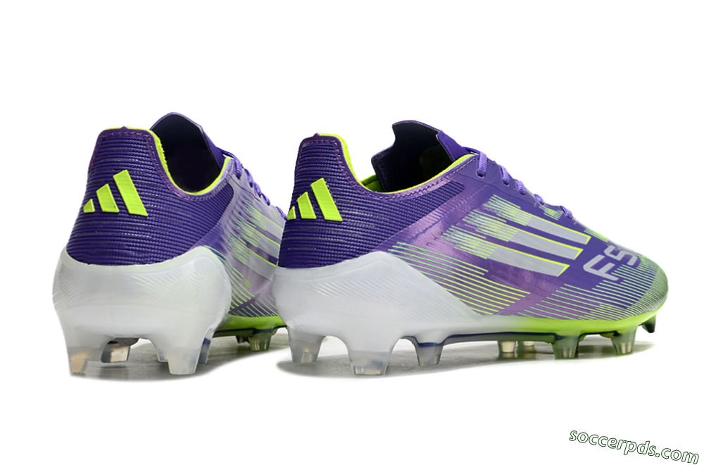 Adidas F50 Elite FG Low-Tops Football Boots - Purple/Yellow/Blue 6