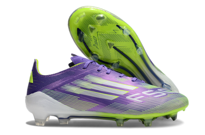 Adidas F50 Elite FG Low-Tops Football Boots - Purple/Yellow/Blue