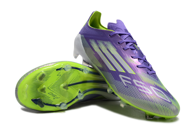 Adidas F50 Elite FG Low-Tops Football Boots - Purple/Yellow/Blue