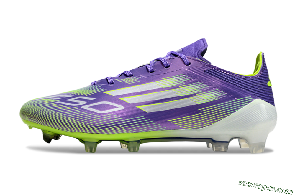 Adidas F50 Elite FG Low-Tops Football Boots - Purple/Yellow/Blue 2