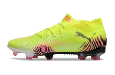 Puma Future 8 Ultimate FG Low-Tops Football Boots - Yellow/Pink/Black