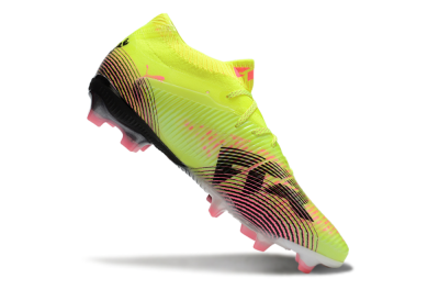 Puma Future 8 Ultimate FG Low-Tops Football Boots - Yellow/Pink/Black
