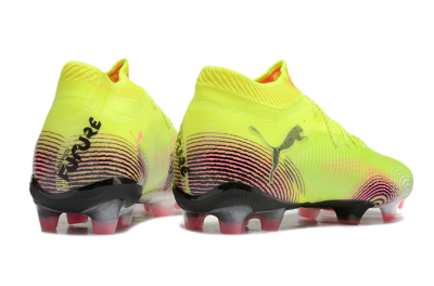 Puma Future 8 Ultimate FG Low-Tops Football Boots - Yellow/Pink/Black