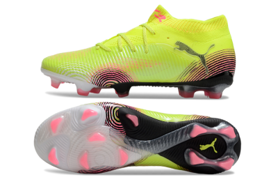 Puma Future 8 Ultimate FG Low-Tops Football Boots - Yellow/Pink/Black
