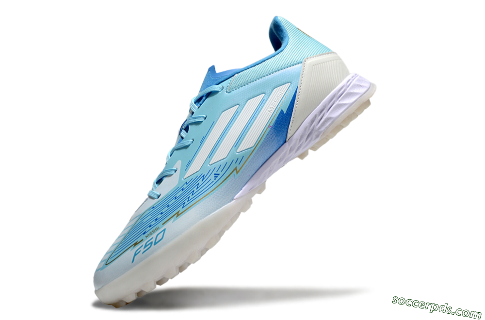 Adidas F50 Pro TF Low-Tops Football Shoes - Jade/White/Beige 5