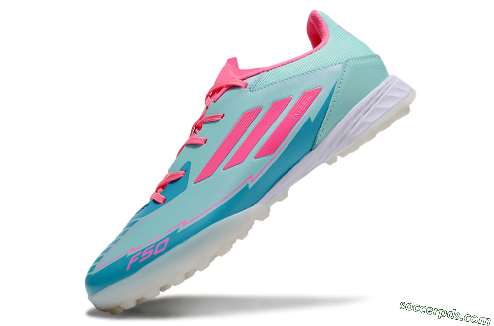 Adidas F50 Pro TF Low-Tops Football Shoes - Jade/Pink/White 5