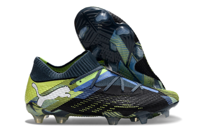 Puma Future Ultimate FG Low-Tops Football Boots - Black/Yellow/Blue
