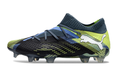 Puma Future Ultimate FG Low-Tops Football Boots - Black/Yellow/Blue