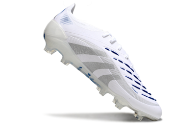 Adidas Predator Elite 25 FG Low-Tops Football Boots - White/Blue/Silver