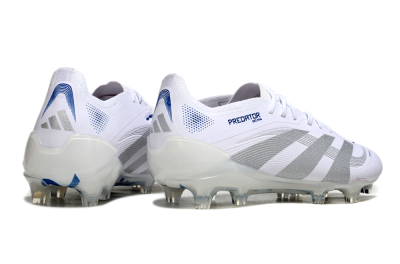 Adidas Predator Elite 25 FG Low-Tops Football Boots - White/Blue/Silver
