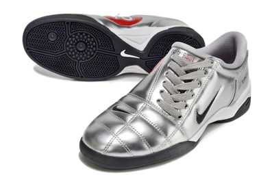 Nike Total 90 II IC Low-Tops Football Shoes - Silver/Black/White