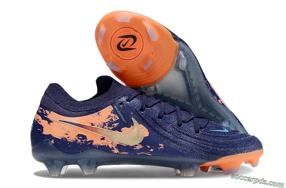 Nike Phantom Luna Elite FG Low-Tops Football Boots - Blue/White/Orange 1
