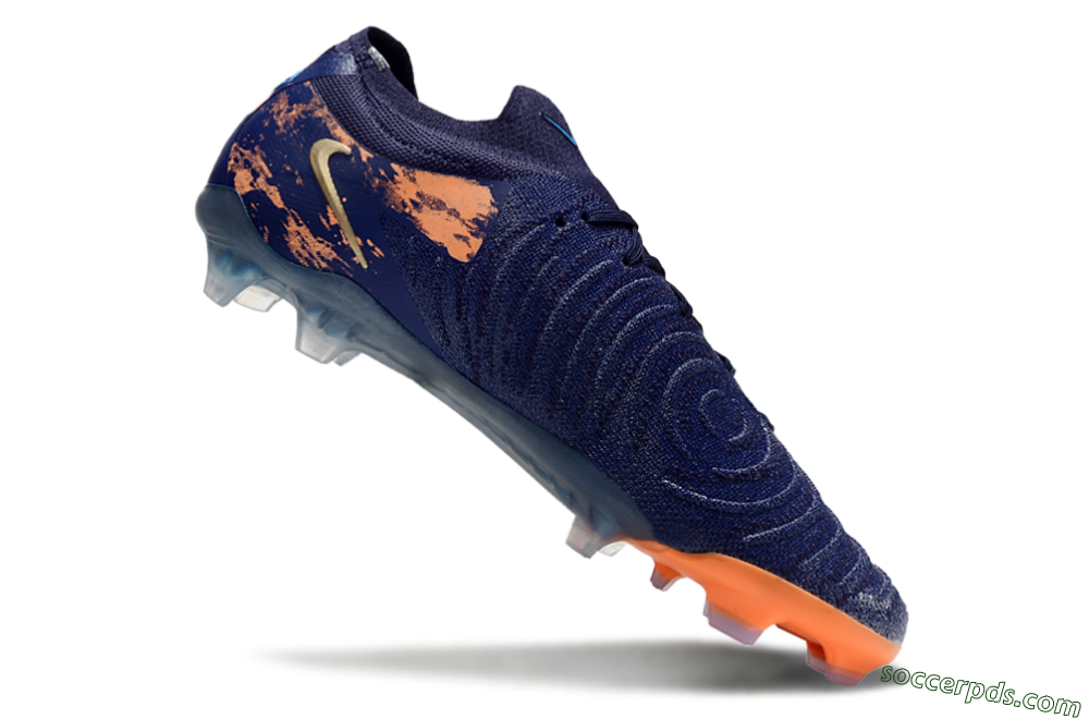 Nike Phantom Luna Elite FG Low-Tops Football Boots - Blue/White/Orange 4