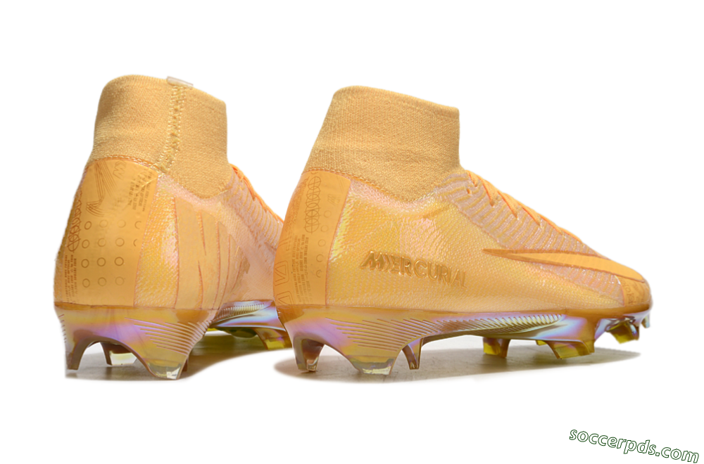 Nike Air Zoom Mercurial Superfly 10 Elite FG High-Tops Football Boots - Gold/Gold 6