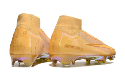 Nike Air Zoom Mercurial Superfly 10 Elite FG High-Tops Football Boots - Gold/Gold