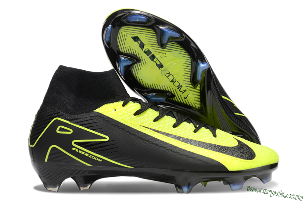 Nike Air Zoom Mercurial Superfly 10 Elite FG High-Tops Football Boots - Black/Yellow 1