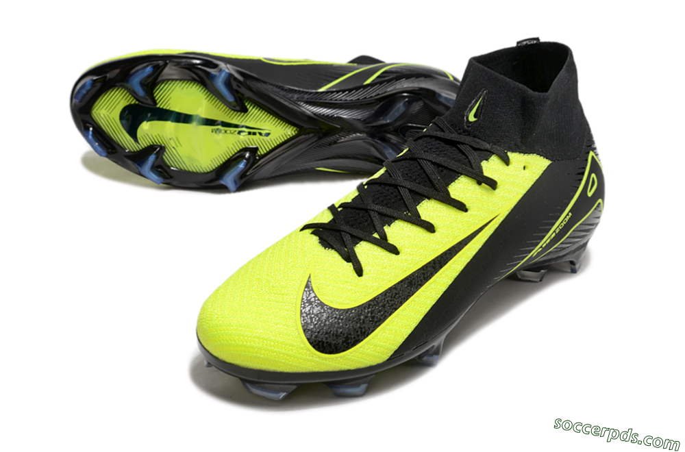 Nike Air Zoom Mercurial Superfly 10 Elite FG High-Tops Football Boots - Black/Yellow 3