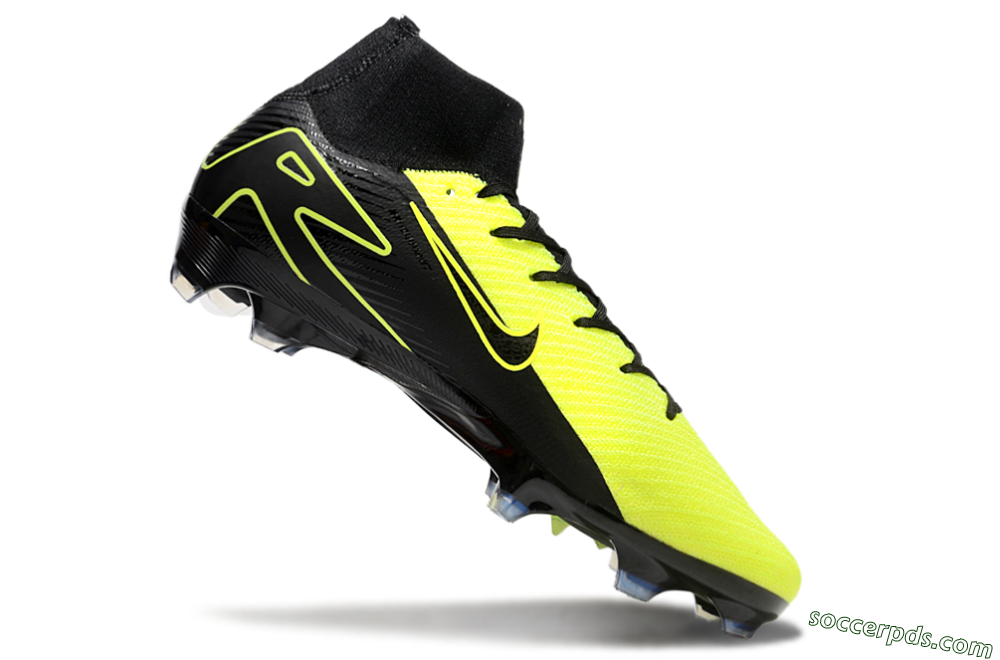 Nike Air Zoom Mercurial Superfly 10 Elite FG High-Tops Football Boots - Black/Yellow 4
