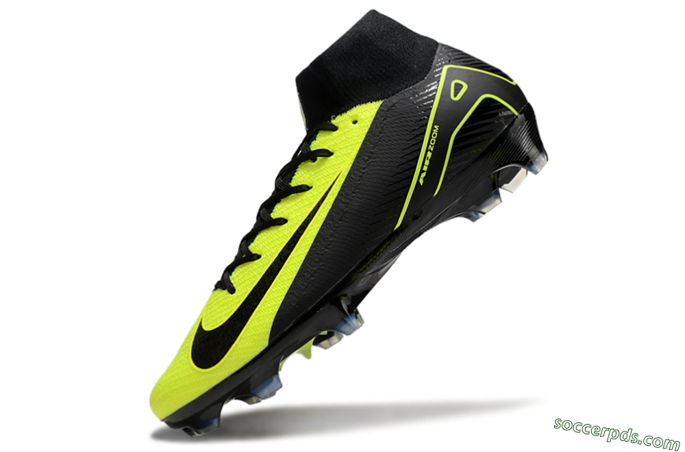 Nike Air Zoom Mercurial Superfly 10 Elite FG High-Tops Football Boots - Black/Yellow 5