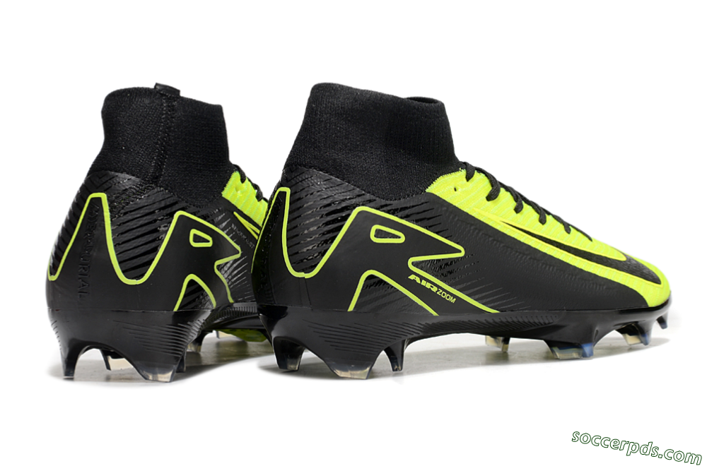 Nike Air Zoom Mercurial Superfly 10 Elite FG High-Tops Football Boots - Black/Yellow 6
