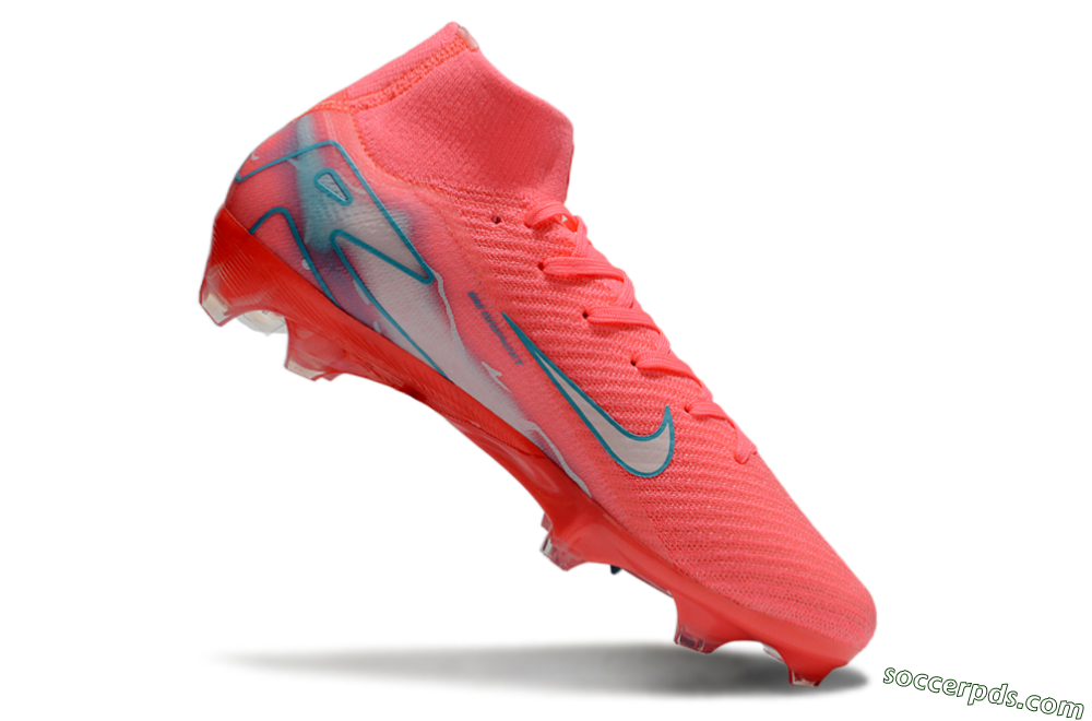 Nike Air Zoom Mercurial Superfly 10 Elite FG High-Tops Football Boots - Red/Silver/Blue 4