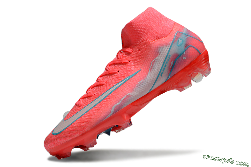 Nike Air Zoom Mercurial Superfly 10 Elite FG High-Tops Football Boots - Red/Silver/Blue 5