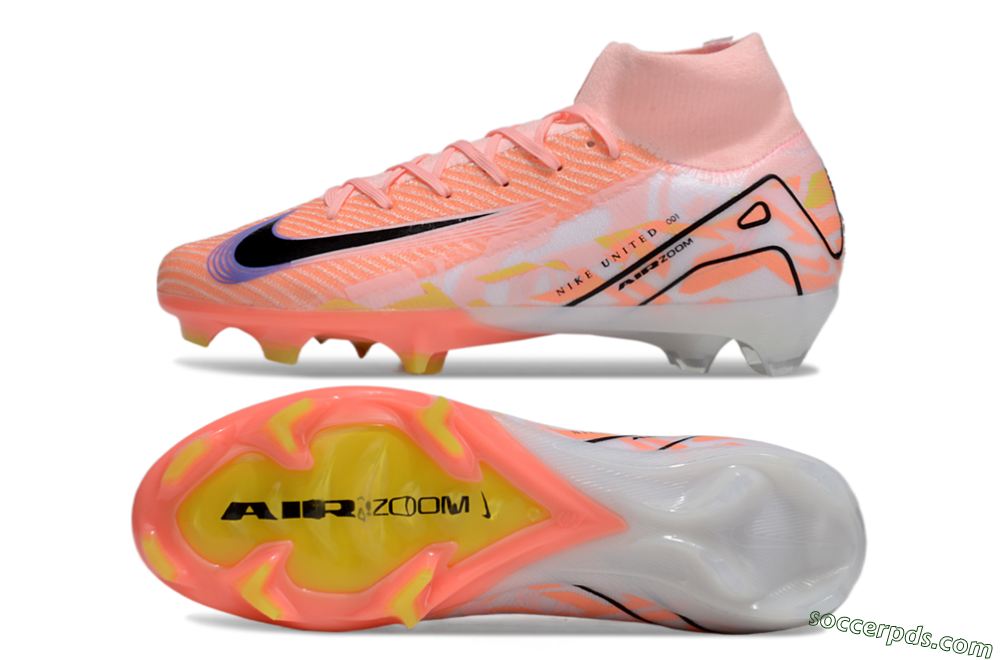 Nike Air Zoom Mercurial Superfly 10 Elite FG High-Tops Football Boots - Pink/Black/Purple 0