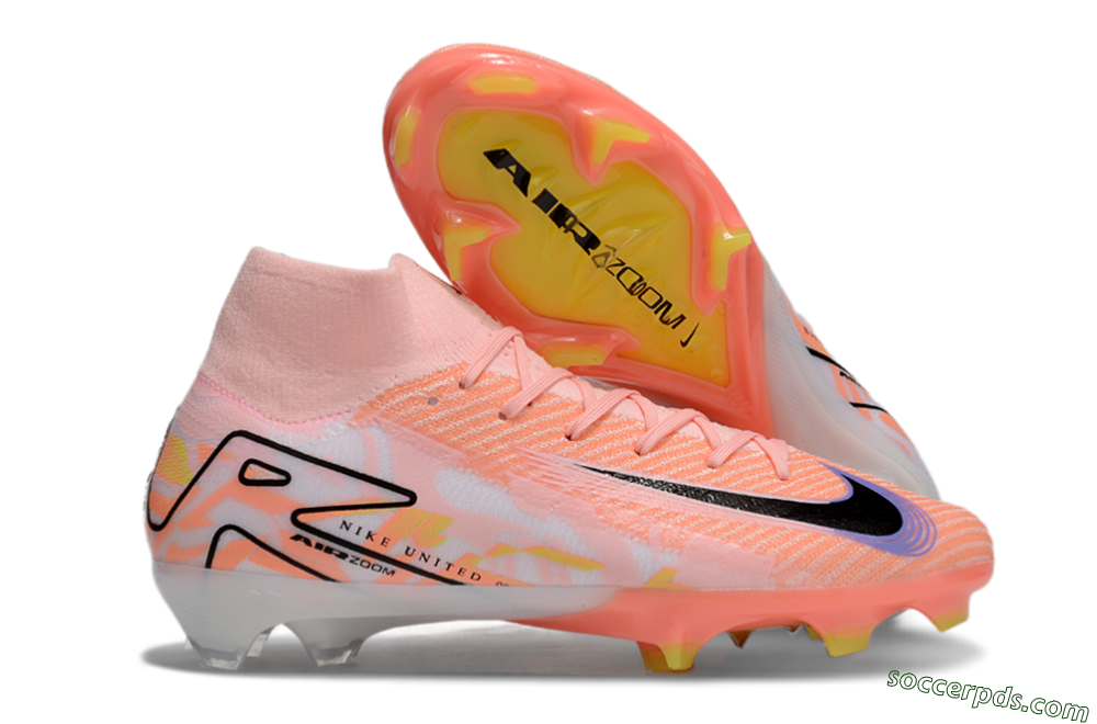 Nike Air Zoom Mercurial Superfly 10 Elite FG High-Tops Football Boots - Pink/Black/Purple 1