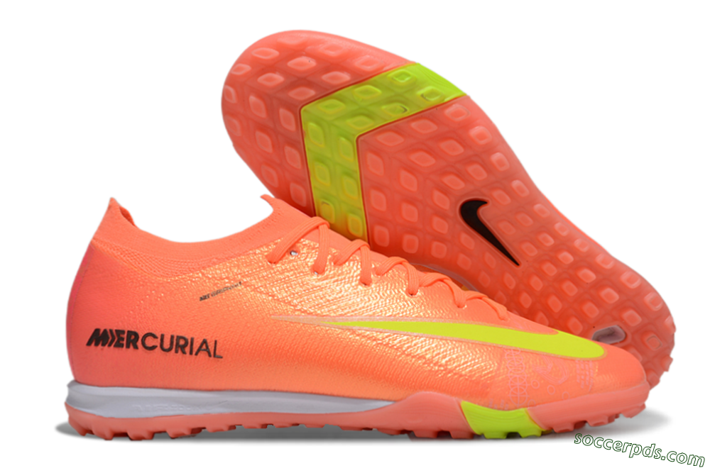 Nike Air Zoom Mercurial Vapor 16 Elite TF Low-Tops Football Shoes - Red/Yellow/Black 1