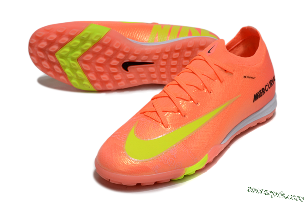 Nike Air Zoom Mercurial Vapor 16 Elite TF Low-Tops Football Shoes - Red/Yellow/Black 3