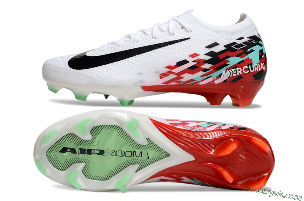 Nike Air Zoom Mercurial Vapor 16 Elite FG Low-Tops Football Boots - White/Black/Red 0