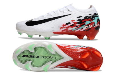Nike Air Zoom Mercurial Vapor 16 Elite FG Low-Tops Football Boots - White/Black/Red