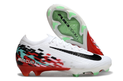 Nike Air Zoom Mercurial Vapor 16 Elite FG Low-Tops Football Boots - White/Black/Red