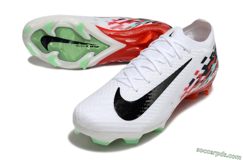Nike Air Zoom Mercurial Vapor 16 Elite FG Low-Tops Football Boots - White/Black/Red 3