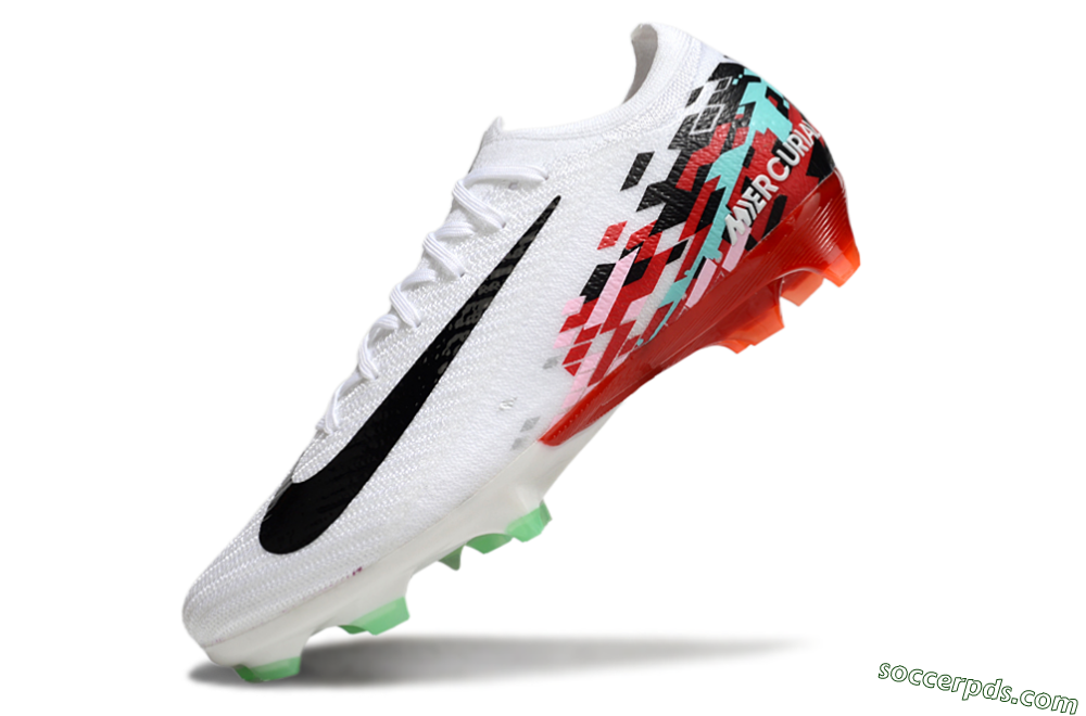 Nike Air Zoom Mercurial Vapor 16 Elite FG Low-Tops Football Boots - White/Black/Red 5