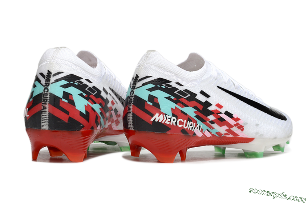 Nike Air Zoom Mercurial Vapor 16 Elite FG Low-Tops Football Boots - White/Black/Red 6