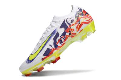 Nike Air Zoom Mercurial Vapor 16 Elite FG Low-Tops Football Boots - White/Blue/Yellow