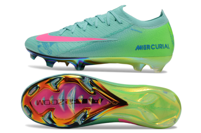 Nike Air Zoom Mercurial Vapor 16 Elite FG Low-Tops Football Boots - Jade/Pink/Blue