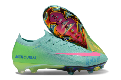 Nike Air Zoom Mercurial Vapor 16 Elite FG Low-Tops Football Boots - Jade/Pink/Blue