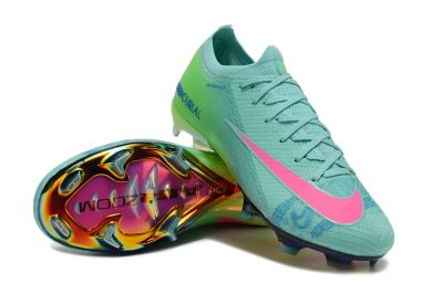 Nike Air Zoom Mercurial Vapor 16 Elite FG Low-Tops Football Boots - Jade/Pink/Blue