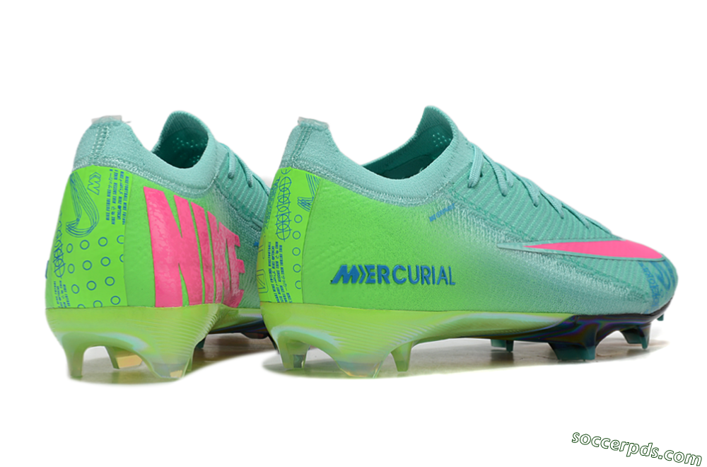 Nike Air Zoom Mercurial Vapor 16 Elite FG Low-Tops Football Boots - Jade/Pink/Blue 7