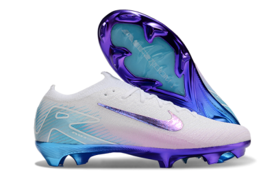 Nike Air Zoom Mercurial Vapor 16 Elite FG Low-Tops Football Boots - White/Purple/Blue
