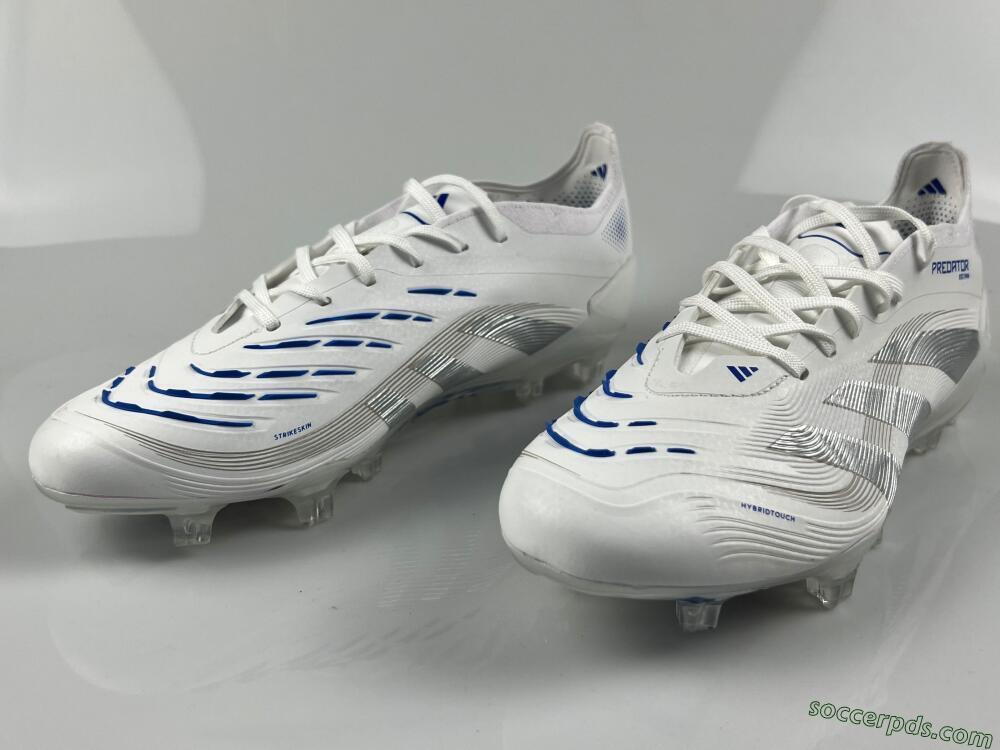 Adidas Predator Elite 25 FG Low-Tops Football Boots - White/Blue/Silver