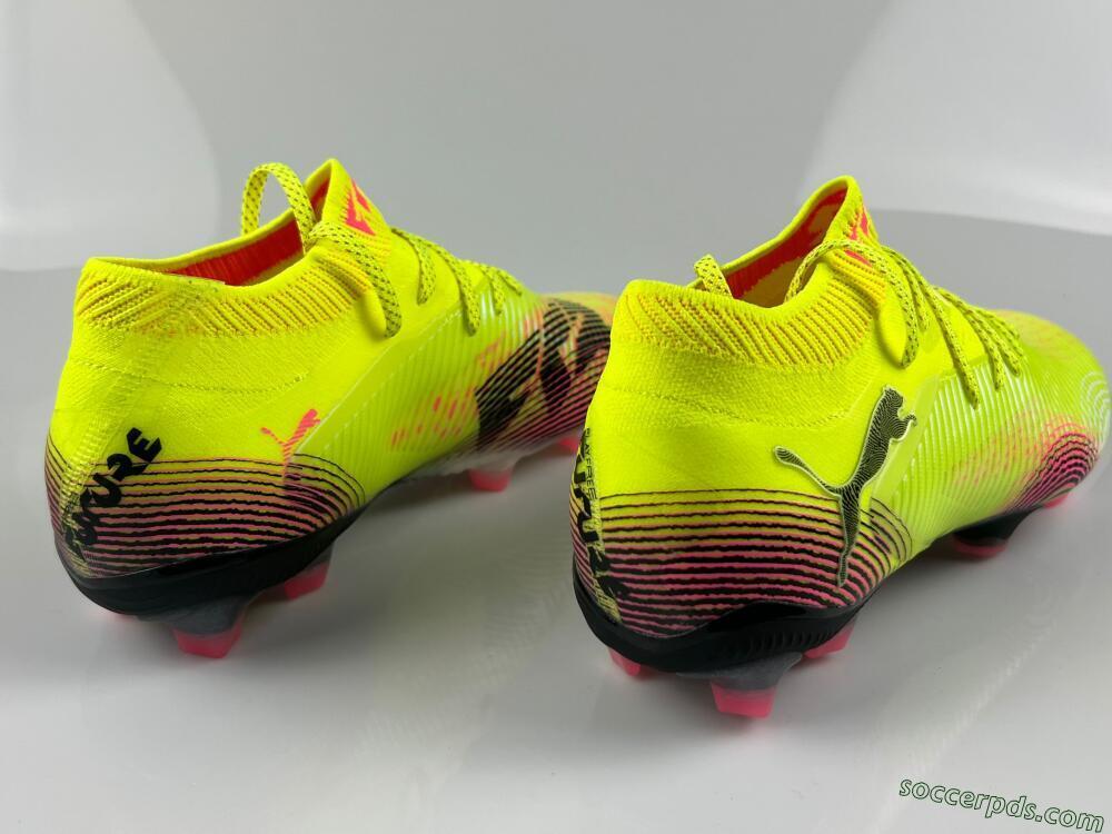 Puma Future 8 Ultimate FG Low-Tops Football Boots - Yellow/Black/Pink